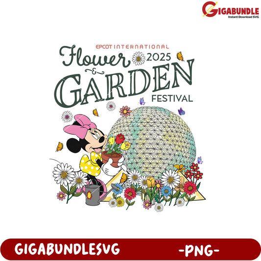 EPCOT Flower and Garden Festival 2025 PNG Design Art