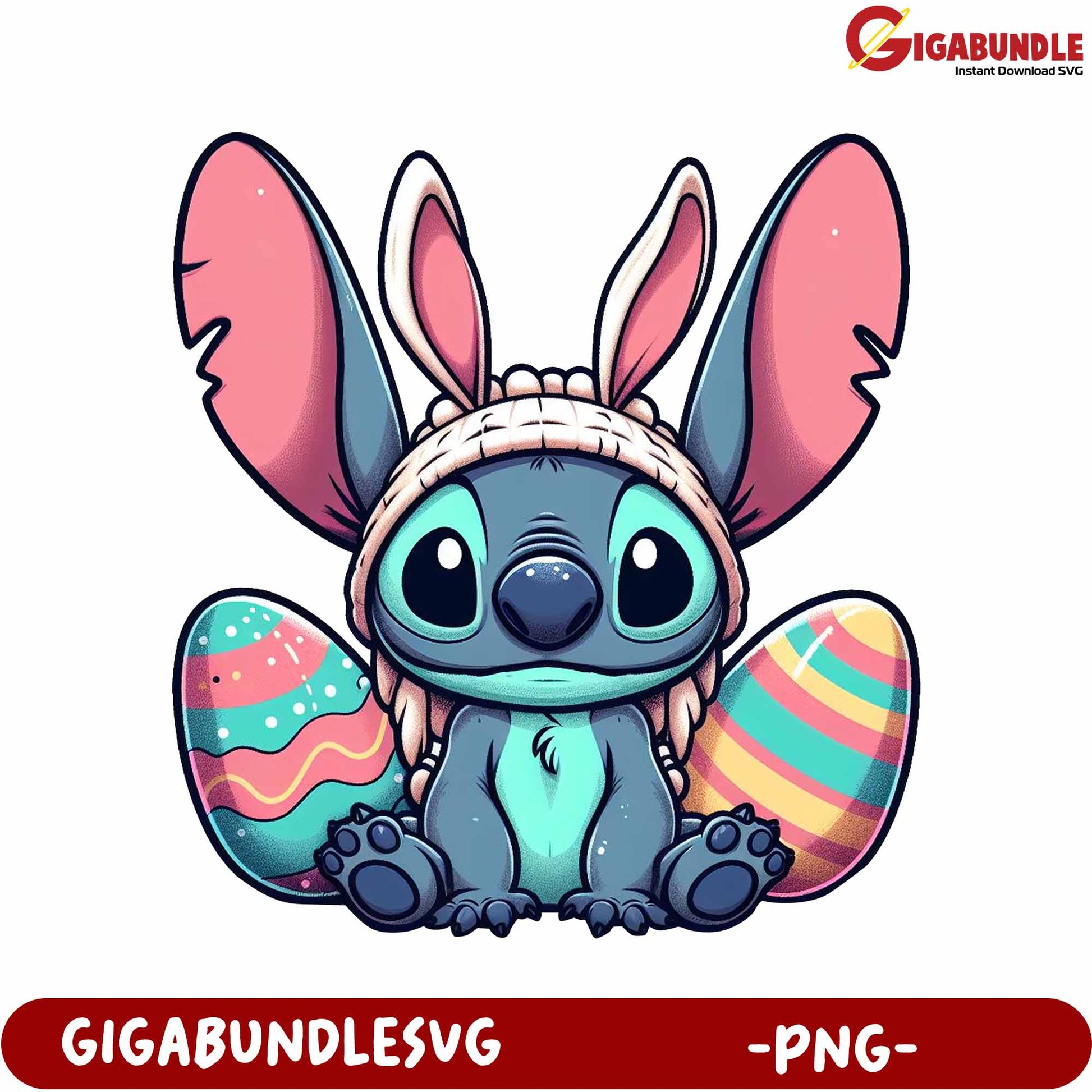 Easter Bunny Character Cute PNG Design for Family Fun