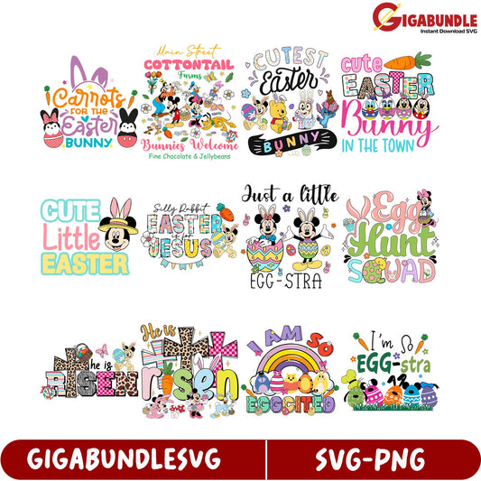 Easter SVG Bundle Cute Bunny Designs for Spring Celebrations