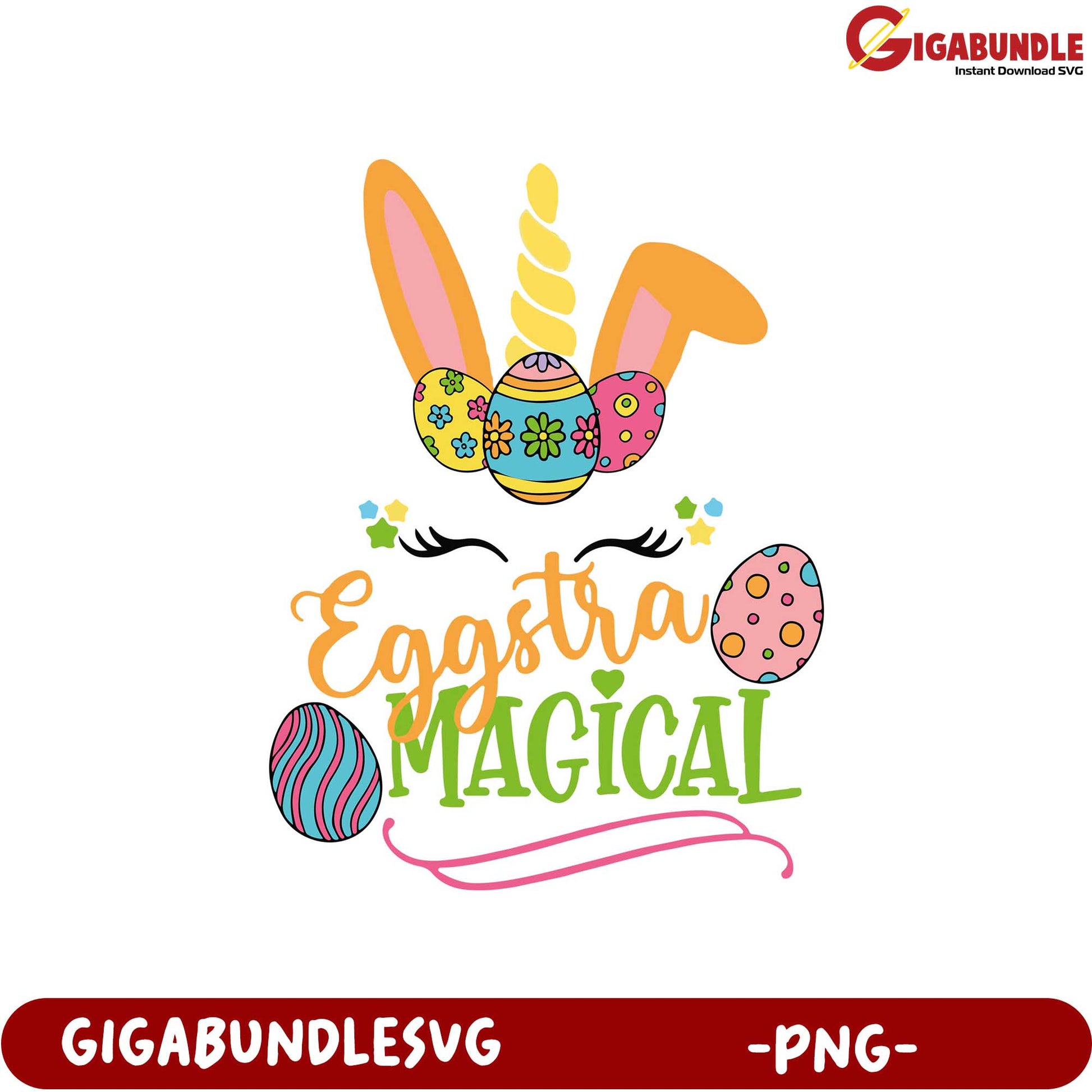 Eggstra Magical Easter Design PNG for Creative Crafts