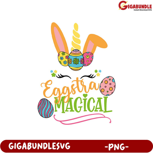 Eggstra Magical Easter Design PNG for Creative Crafts