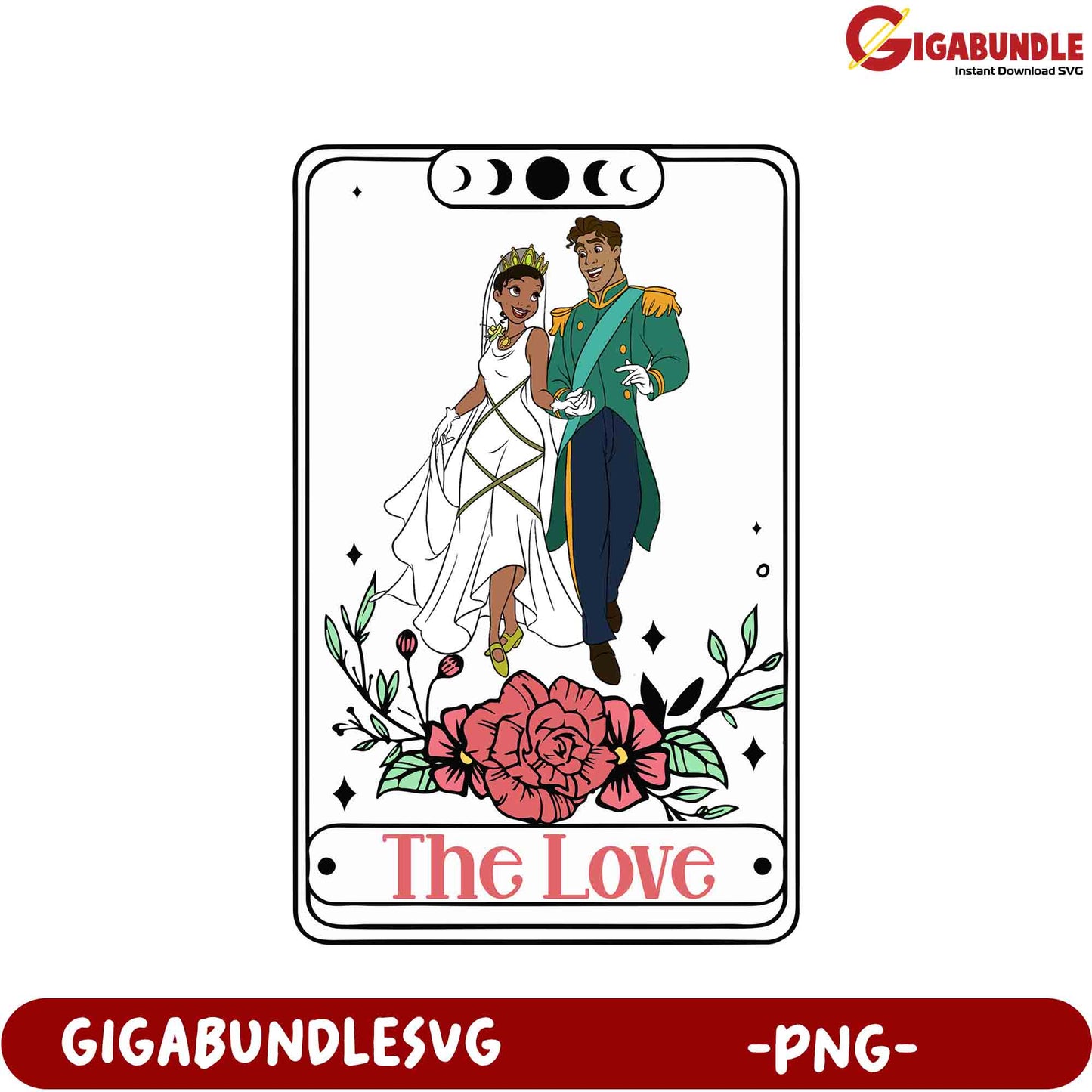 Elegant Love PNG Design for Wedding Invitations and Decor