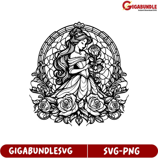Elegant Rose Design SVG Art for Crafting and DIY Projects