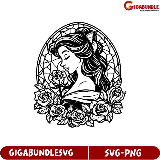 Elegant Rose Design SVG for Creative Crafts and Projects Downloadable