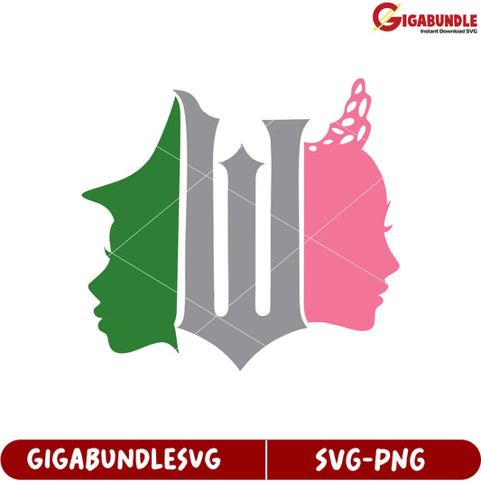 Elegant SVG Design Featuring Unique Silhouettes and Artistic Elements