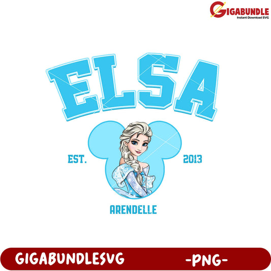 Elsa Arendelle Disney Character PNG File Download