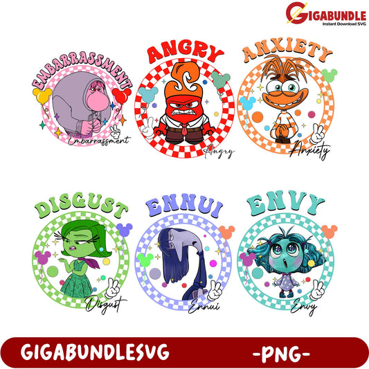Emotions PNG Bundle Embarrassment, Anger, Anxiety & More