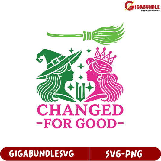 Enchanting SVG Design Featuring Witch and Princess Concept for Crafts