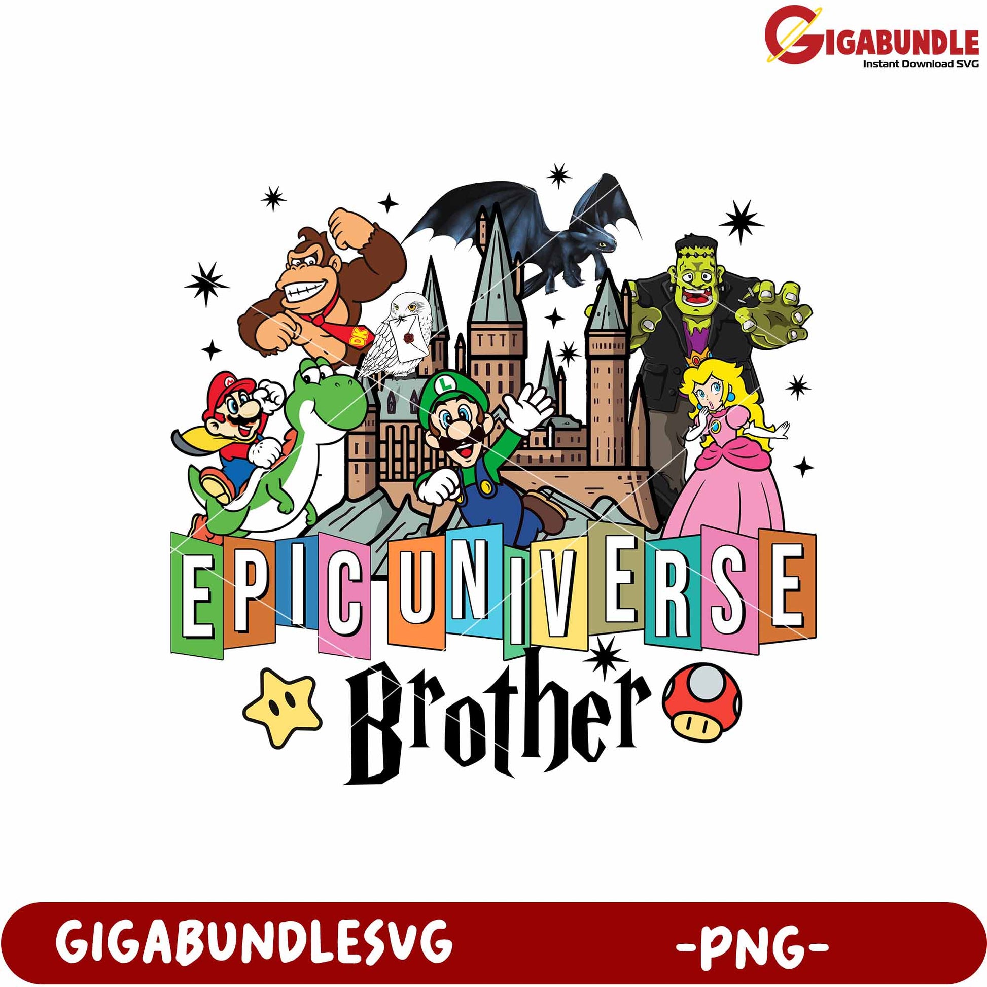 Epic universal brother png, family adventure png, universal studio png