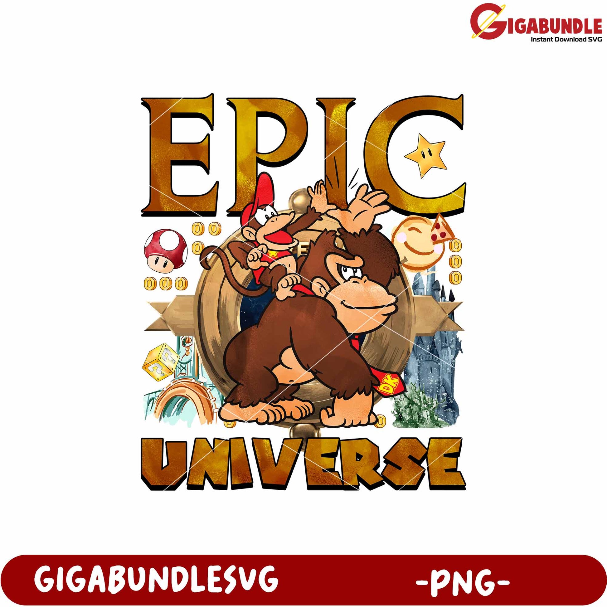 Epic universe mario donkey kong png, mario donkey kong png, theme park png