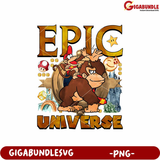 Epic universe mario donkey kong png, mario donkey kong png, theme park png