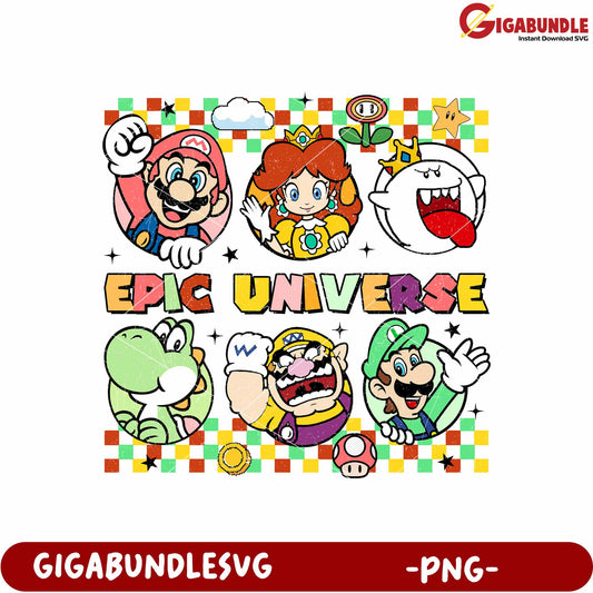 Epic universe mario png, universal studios mario png, mario characters png