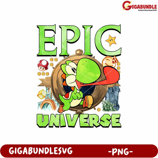 Epic universe mario yoshi png, mario yoshi png, super nintendo world yoshi png