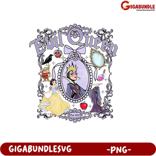 Evil Queen Inspired Graphic Art PNG for Fans and Collectors