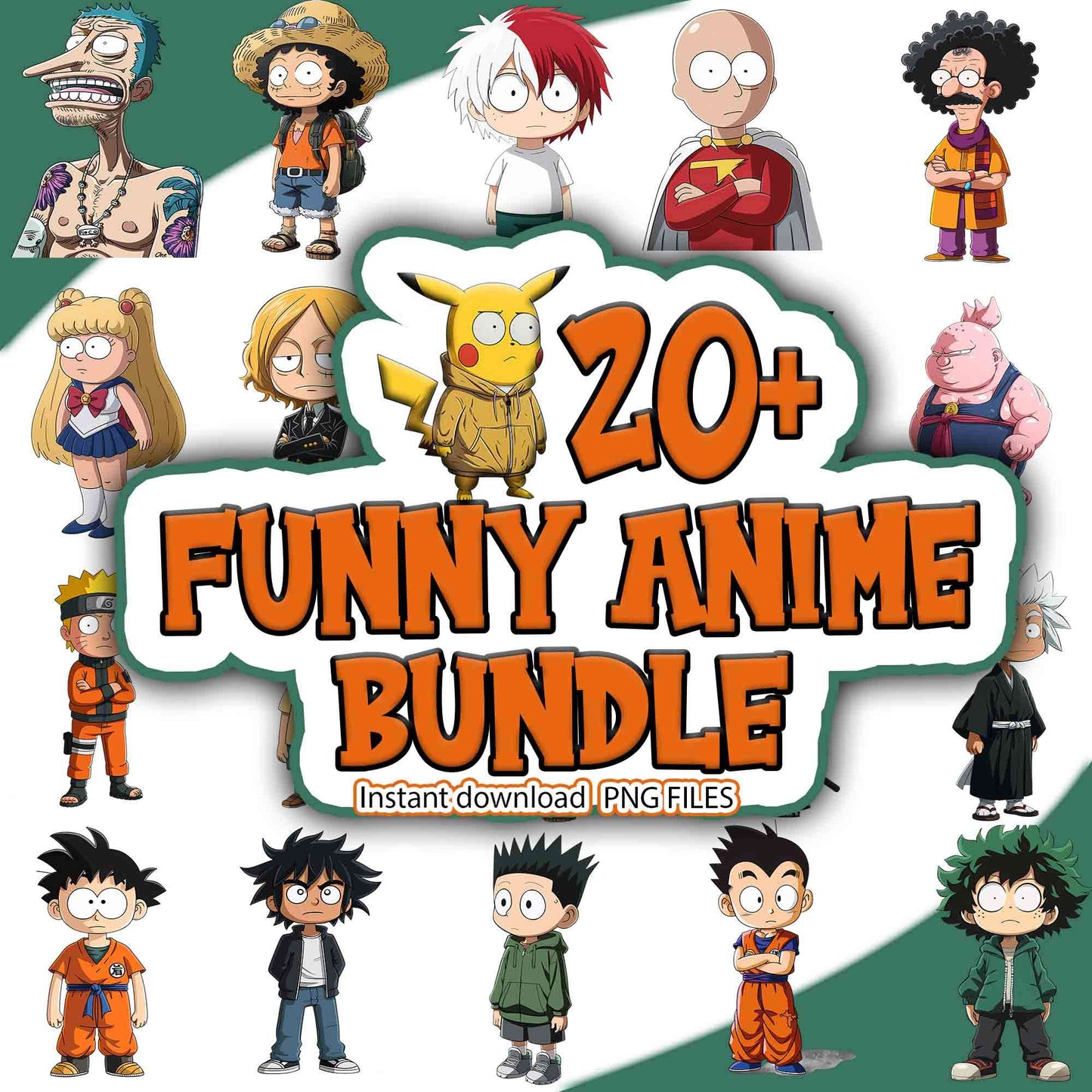 Funny Anime Bundle Png