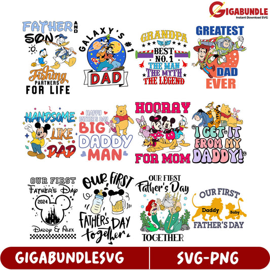 Father's Day SVG Bundle Fun Designs for Dads and Grandpas
