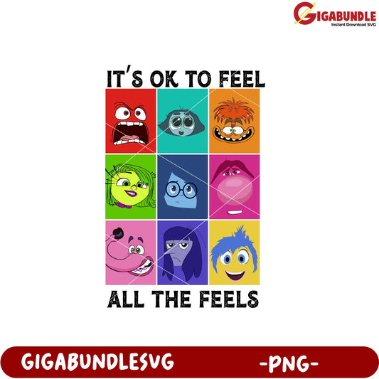Feelings Expressed Colorful Character Emotions PNG Art