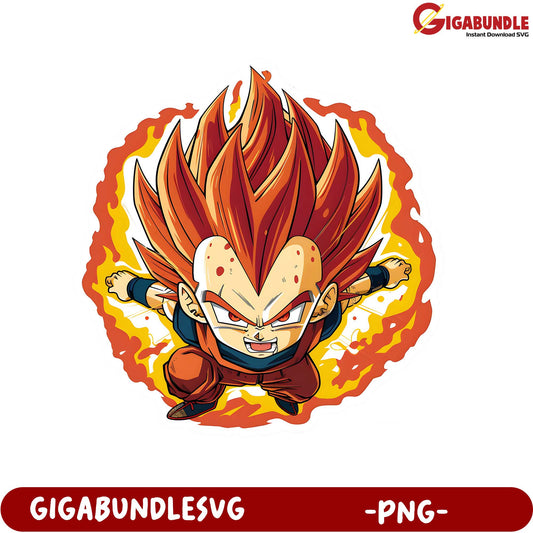 Fiery Cartoon Character PNG Download for Creative Projects