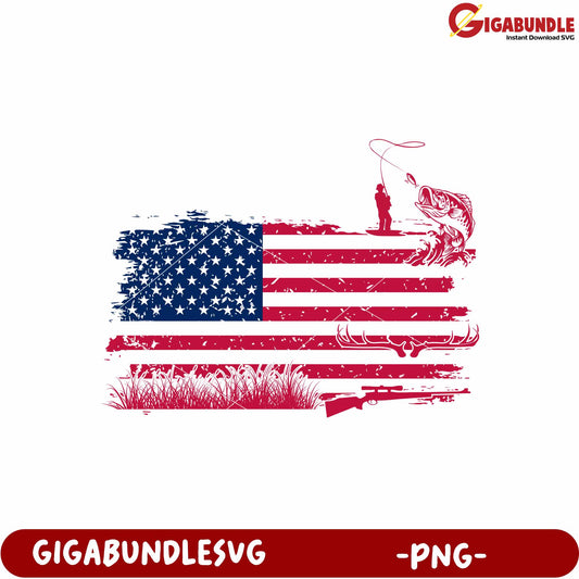Fishing and hunting flag png, hunting flag png, outdoor sports png