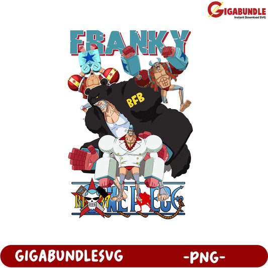Franky Character Design PNG Graphic for Fans and Collectors