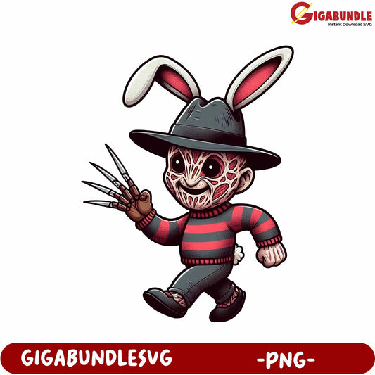 Freddy Bunny Character PNG for Unique Design Projects