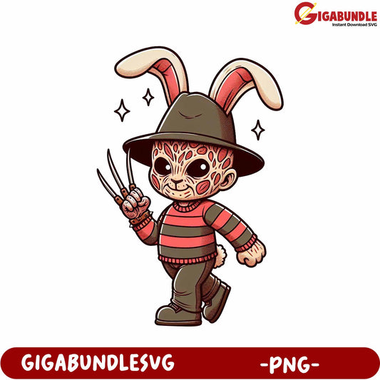 Freddy Rabbit Character Illustration - Unique PNG Download