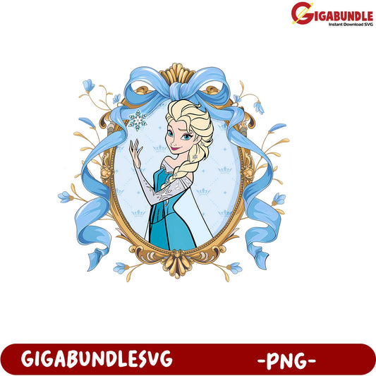 Frozen Elsa Character Design PNG Image for Kids Decor and Crafts