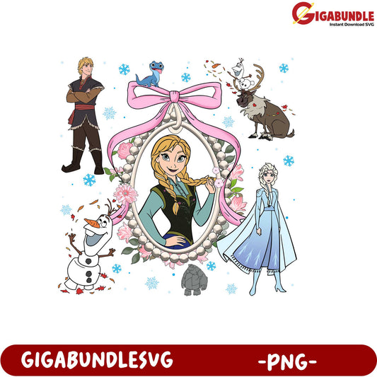 Frozen Kingdom Character Design PNG Art for Kids and Fans