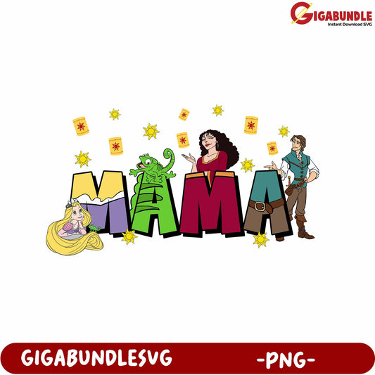 Fun Colorful Mama Characters Design for Creative Projects - PNG