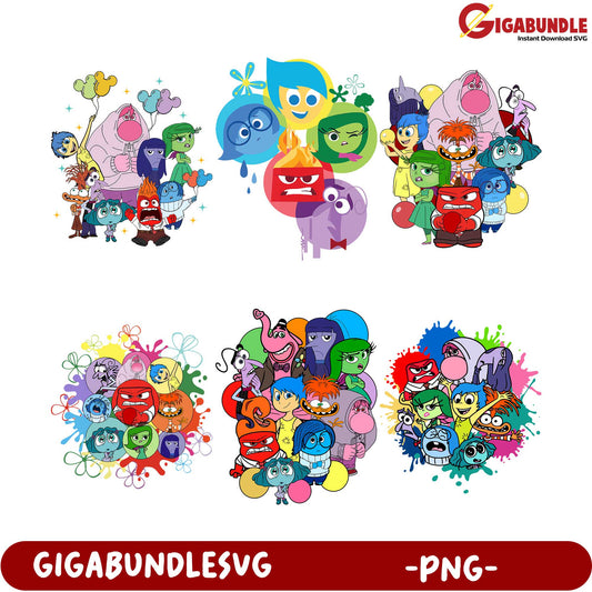 Fun Emotions Character PNG Bundle for Creative Projects - SVG