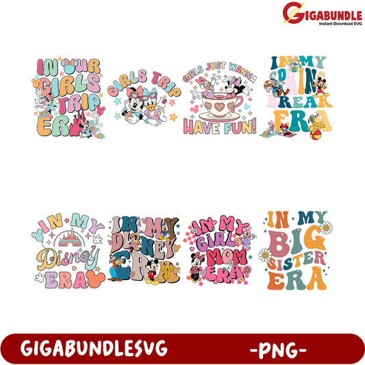 Fun Girls Trip PNG Bundle  Disney & Spring Break Designs