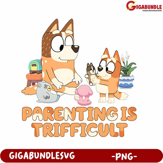 Fun Parenting Challenges with Adorable Cartoon Animals - PNG