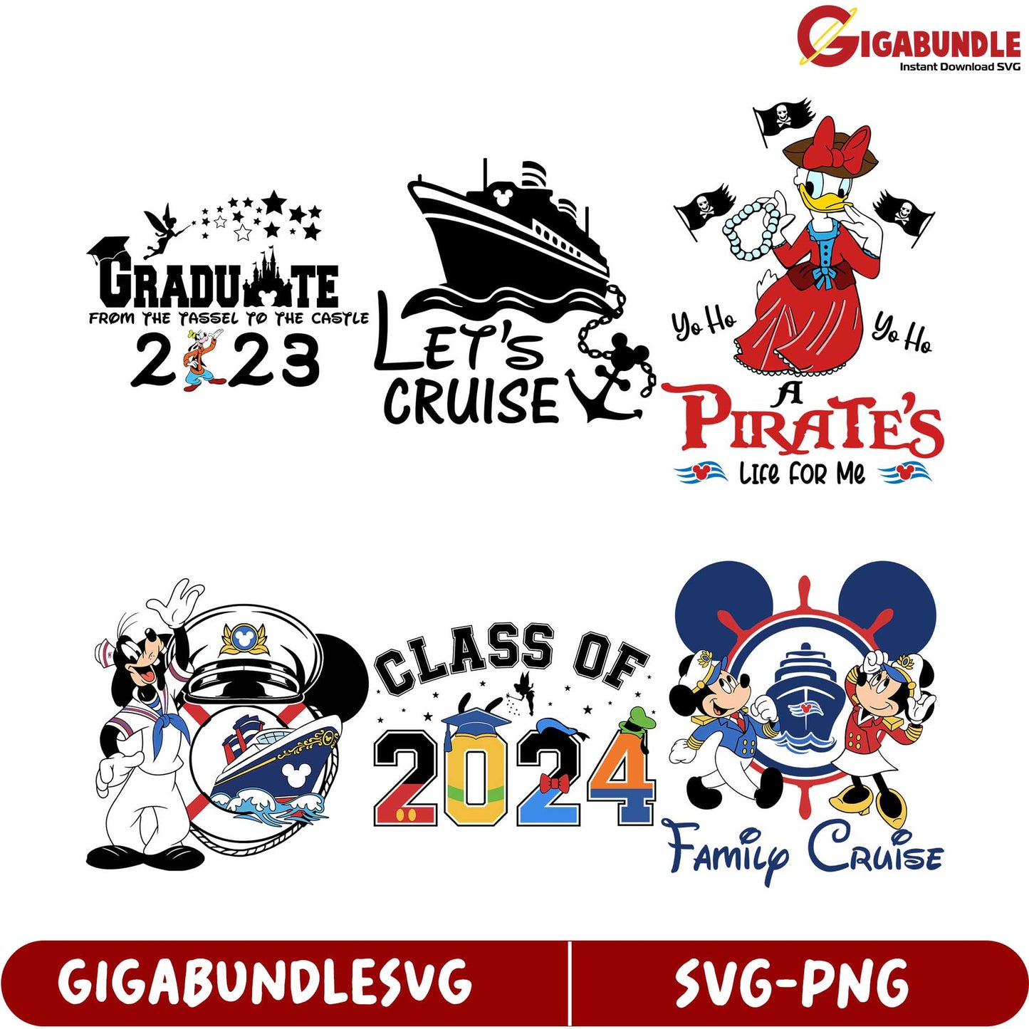 Fun SVG Bundle Cruise & Graduation Designs for Celebrations