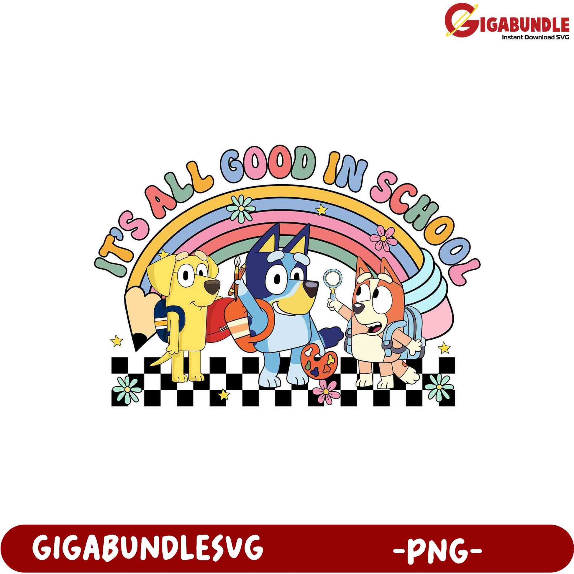 Fun School Days Cute Kids Design for PNG Products