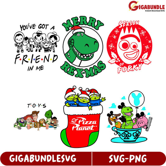 Fun Toy-Themed SVG Bundle Holiday Designs for Crafts & More