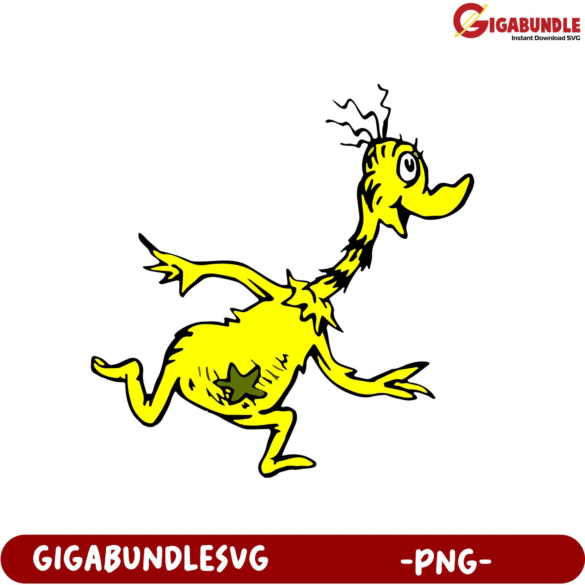 Fun Yellow Character PNG Graphic for Creative Projects