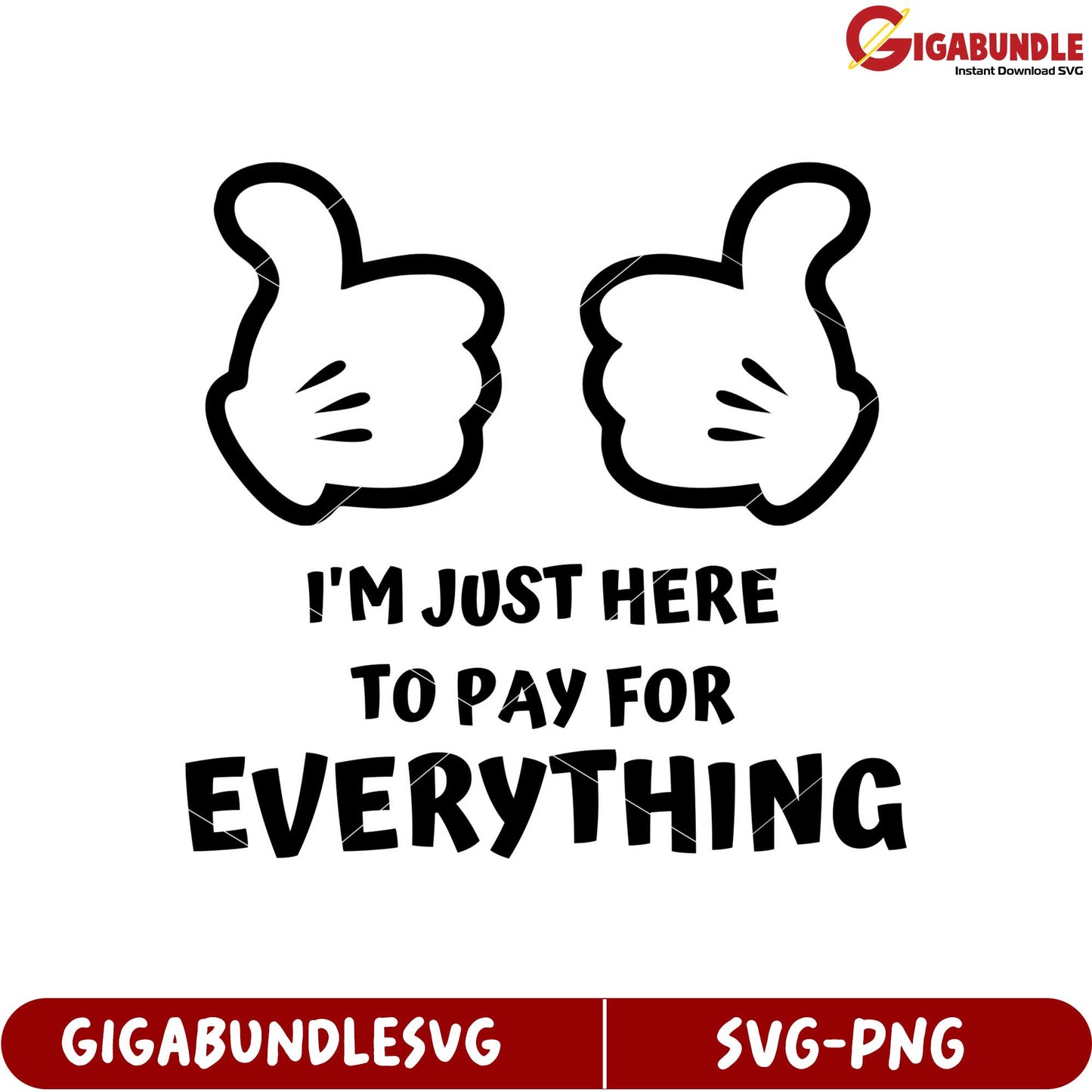 Funny Thumbs Up Design for SVG Product Download with Catchy Phrase