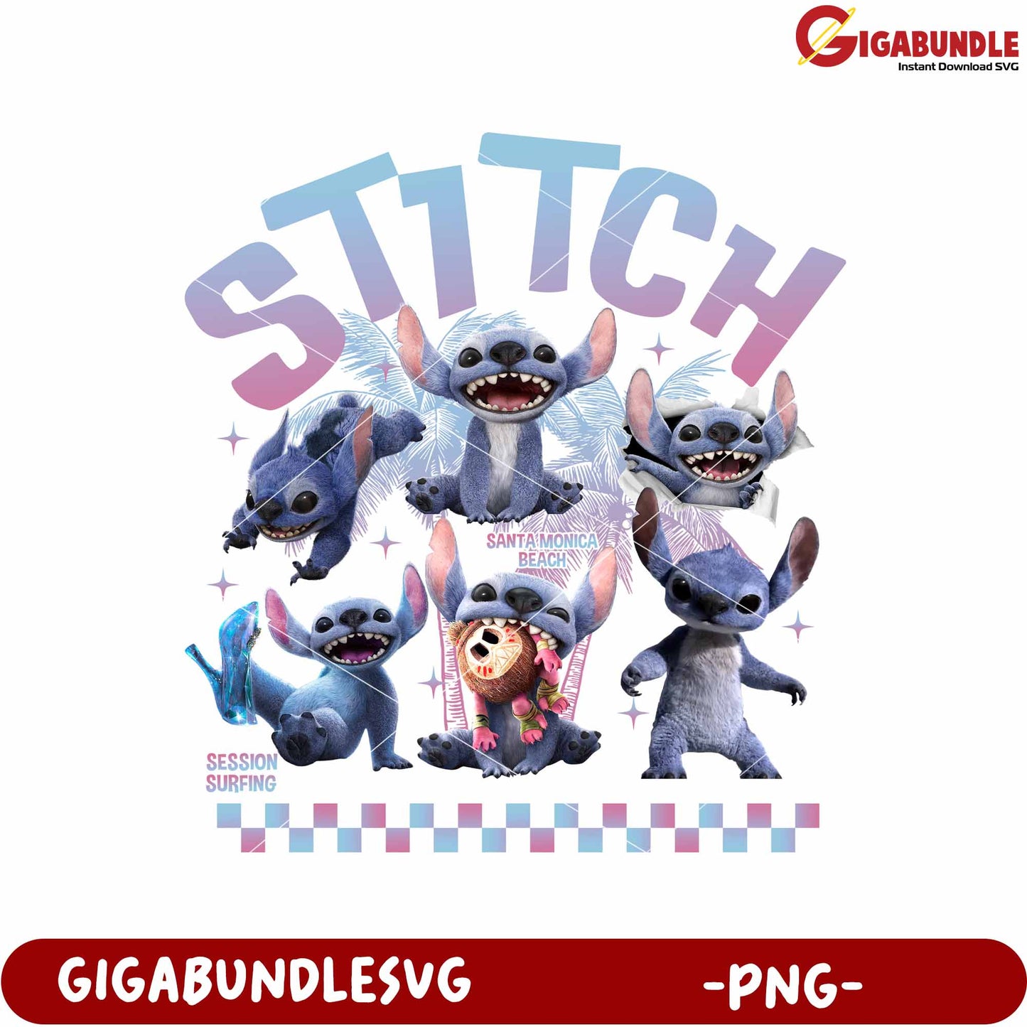 Funny emotions of stitch png, adorable disney characters png, lilo and stitch png