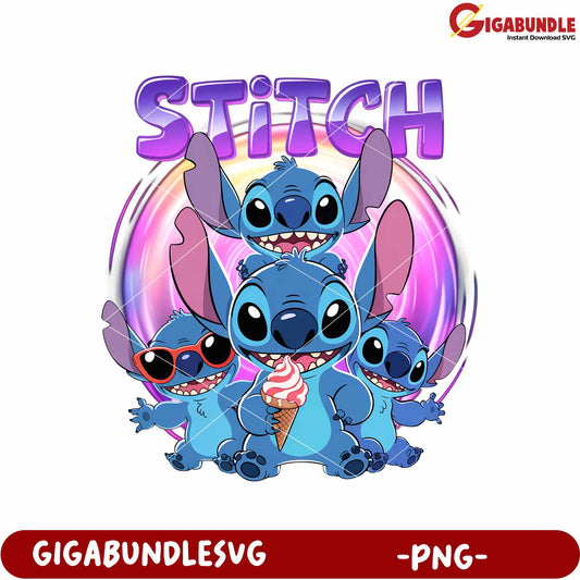 Funny emotions of stitch png, disney stitch png, lilo and stitch png