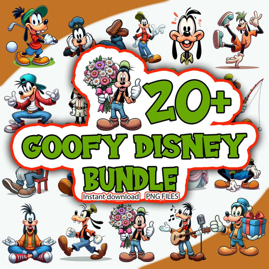 Disney Goofy Dog SVG Bundle, Disney Goofy PNG, Mickey Friends PNG