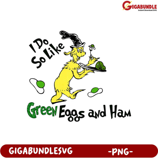 Green Eggs & Ham PNG Sublimation