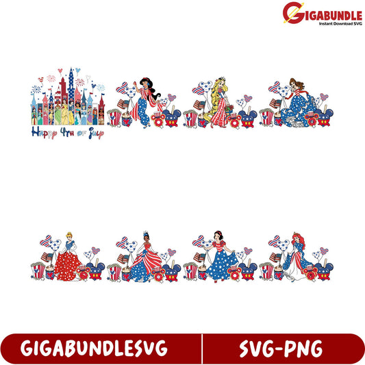 Happy 4th of July SVG Bundle  Fun Festive Graphics Download