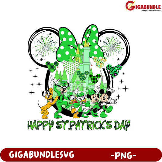 Happy St. Patrick's Day PNG - Disney Fun with Mickey & Friends