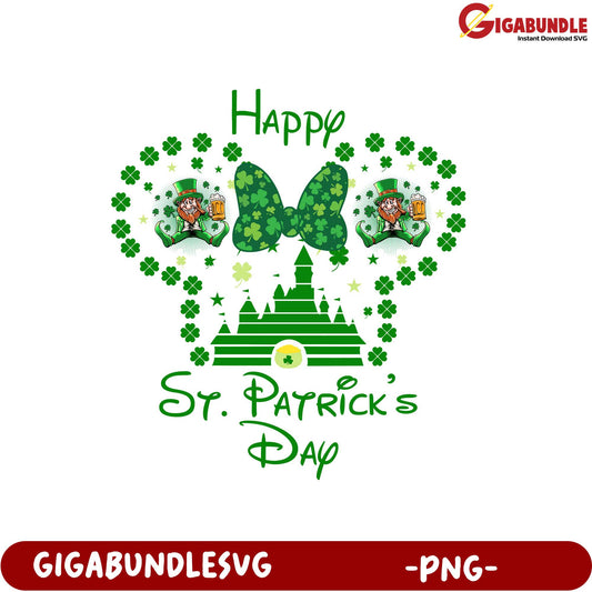 Happy St. Patrick's Day PNG Design with Fun Leprechaun Elements