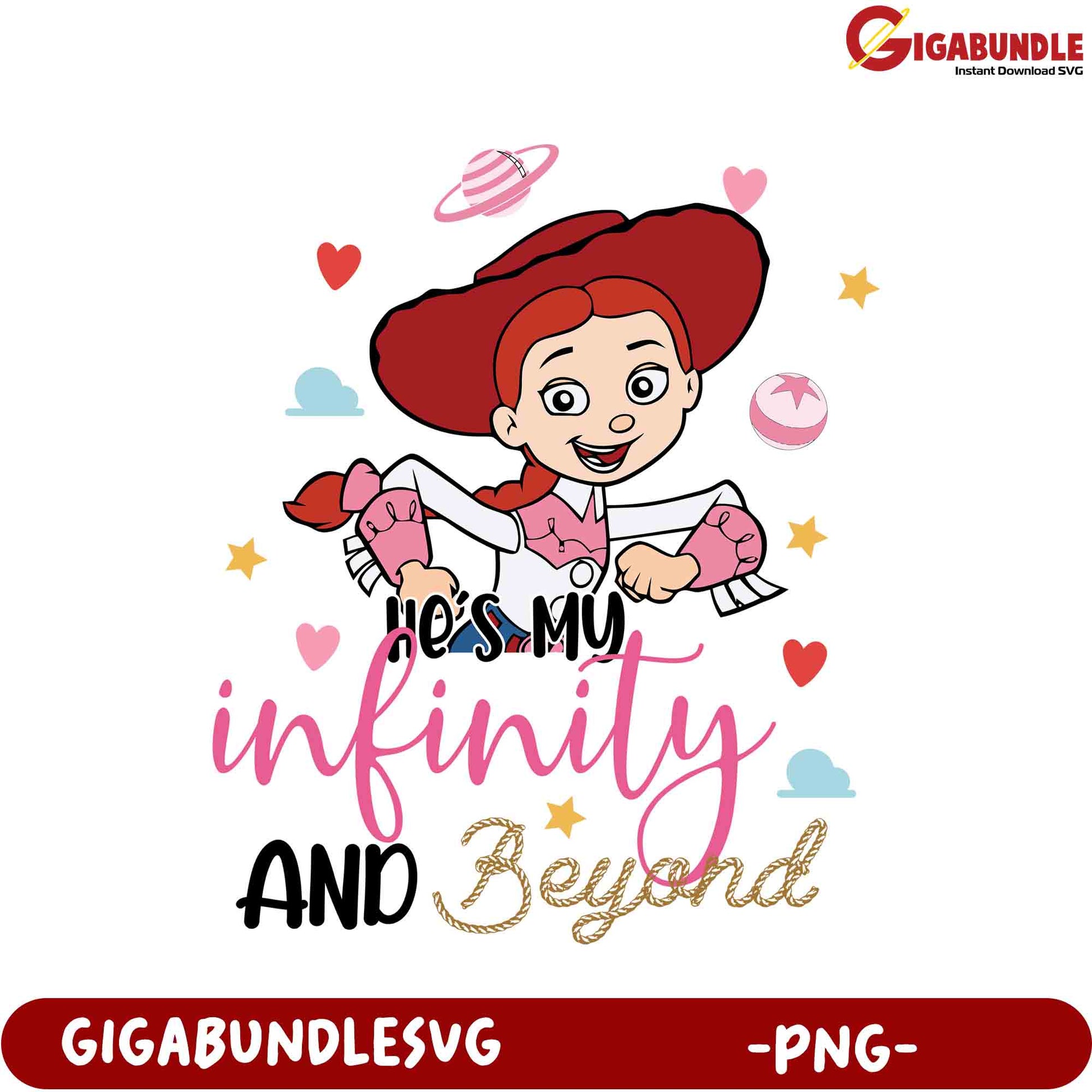 He's My Infinity and Beyond PNG - Cute Character Design for Crafts