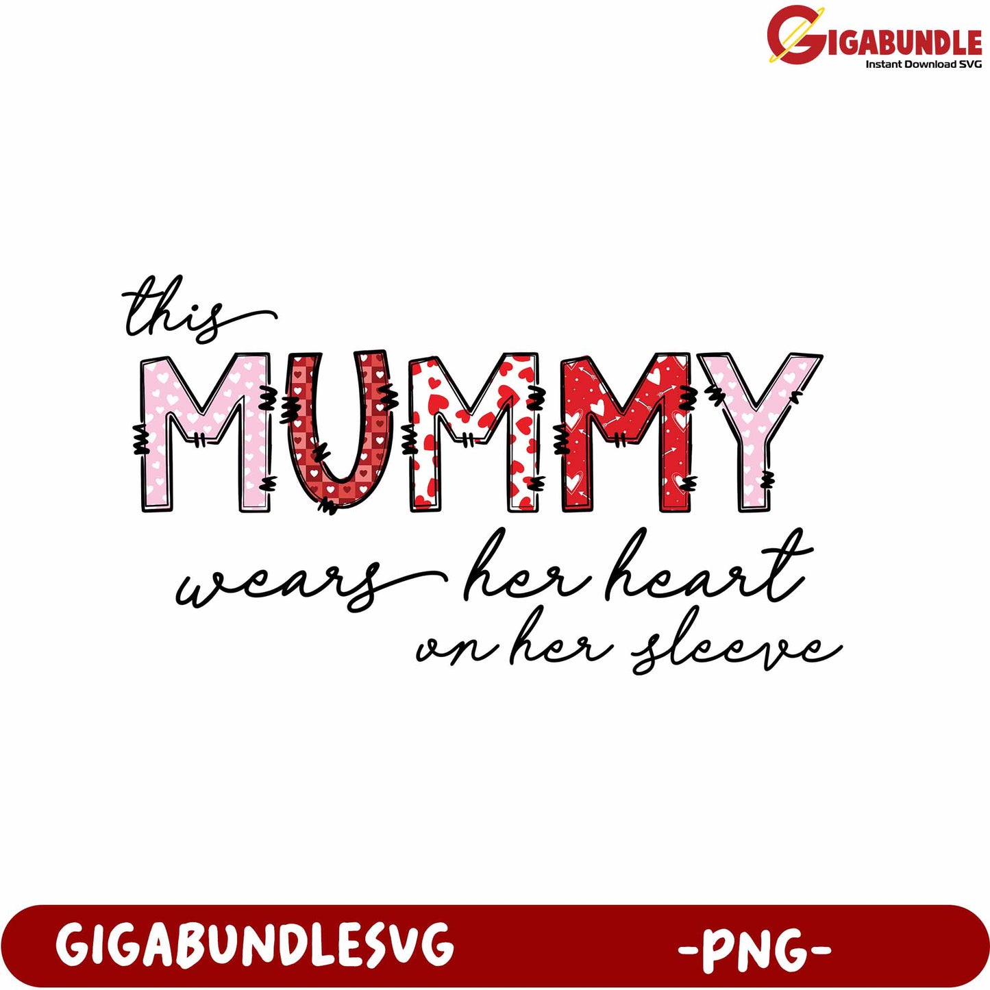 Heartfelt Mummy Design PNG for Creative Projects and Gifts