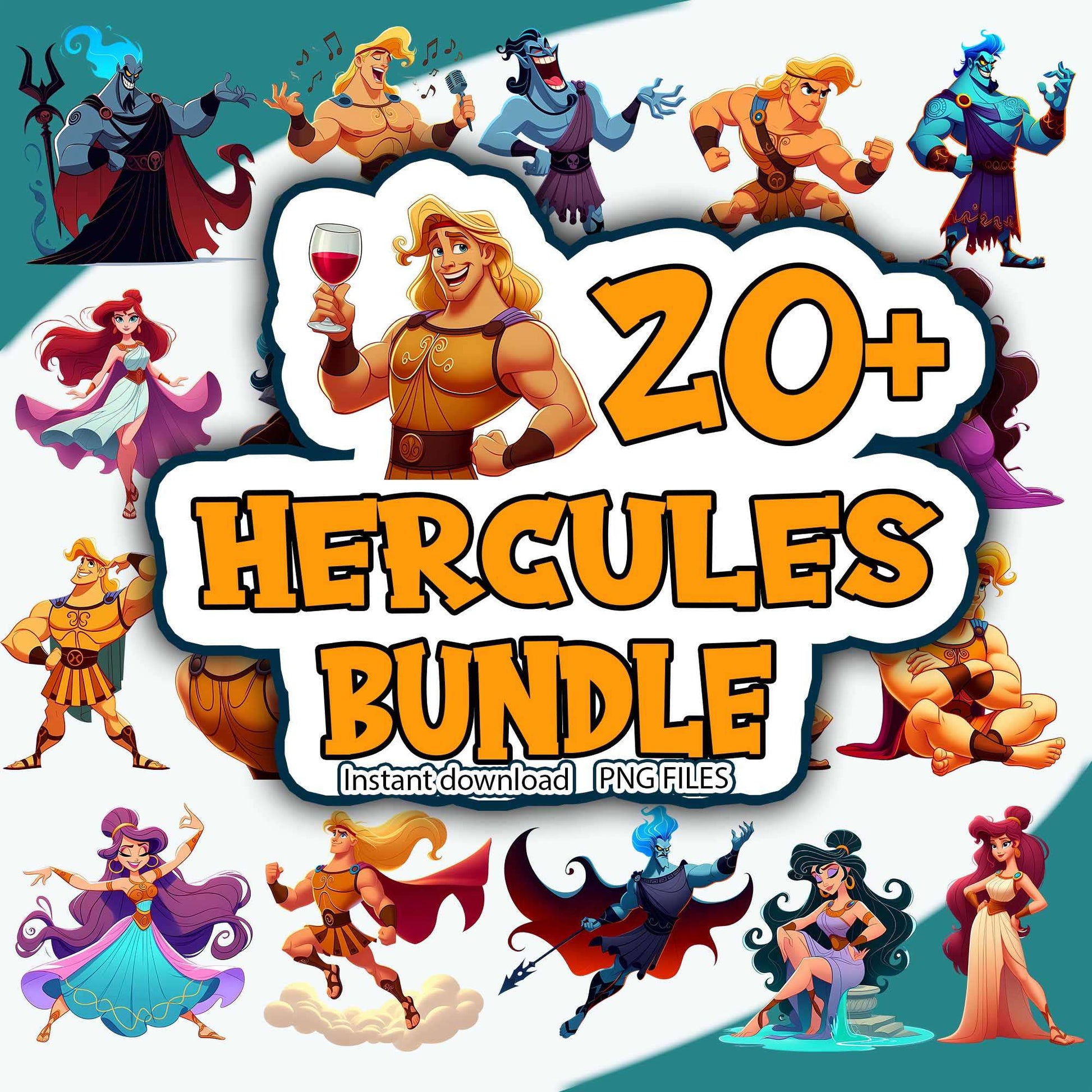 Disney Hercules PNG Bundle, Hercules PNG bundle, Magic Kingdom PNG