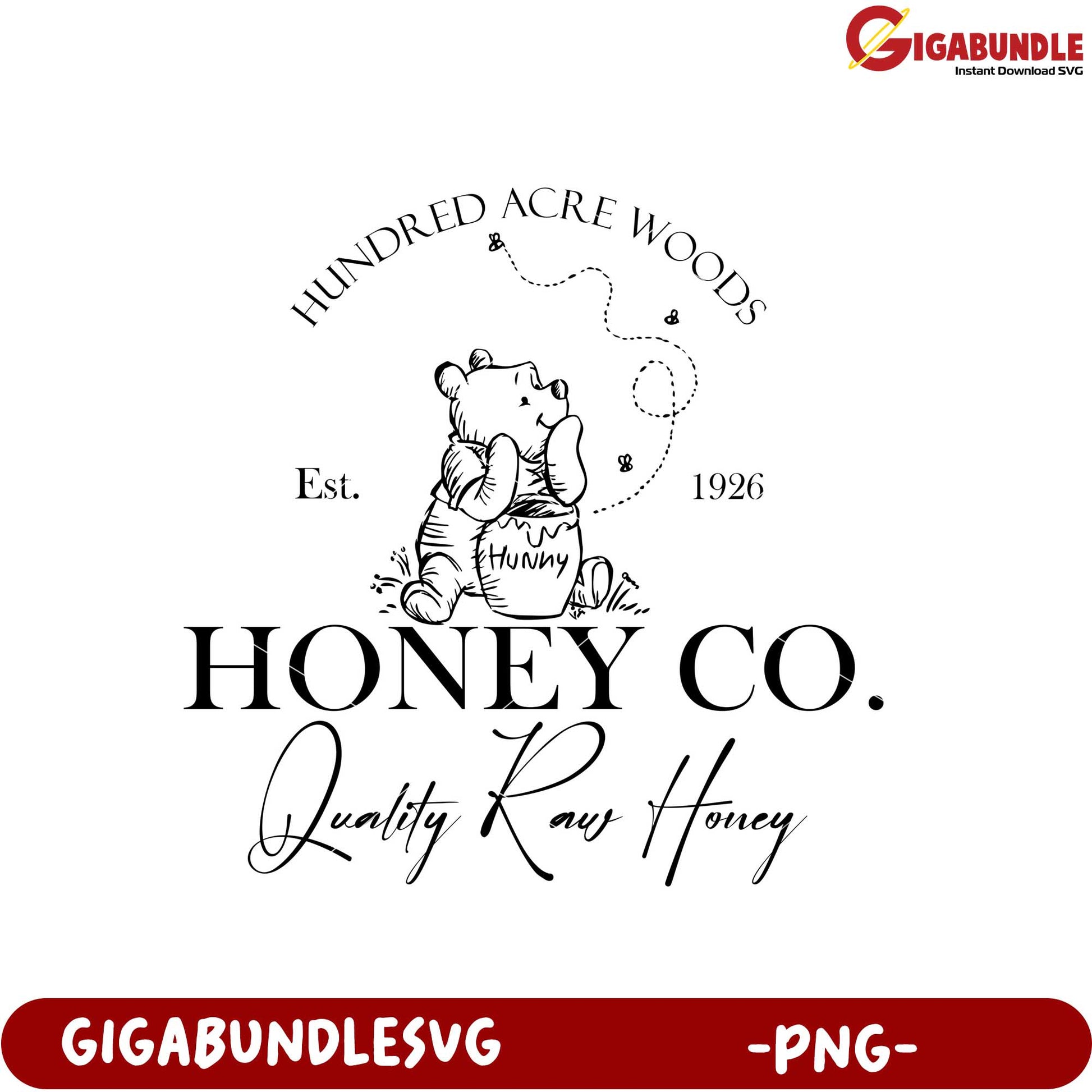 Honey Co Quality Raw Honey Product PNG Graphic Design