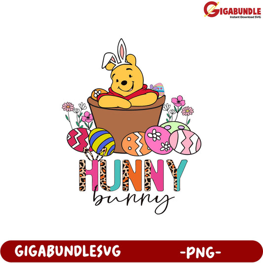 Hunny Bunny PNG Design for Easter Celebrations - Cute & Fun