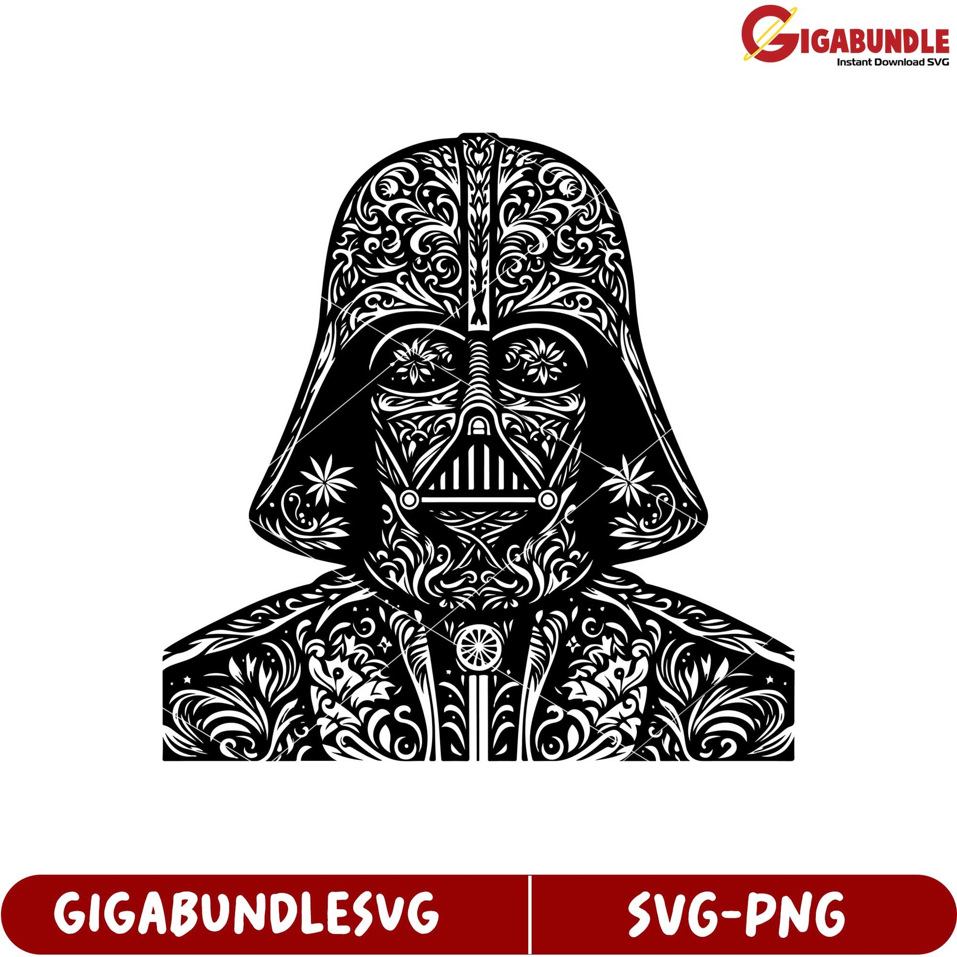 Intricate Darth Vader SVG Design for Unique Digital Creations